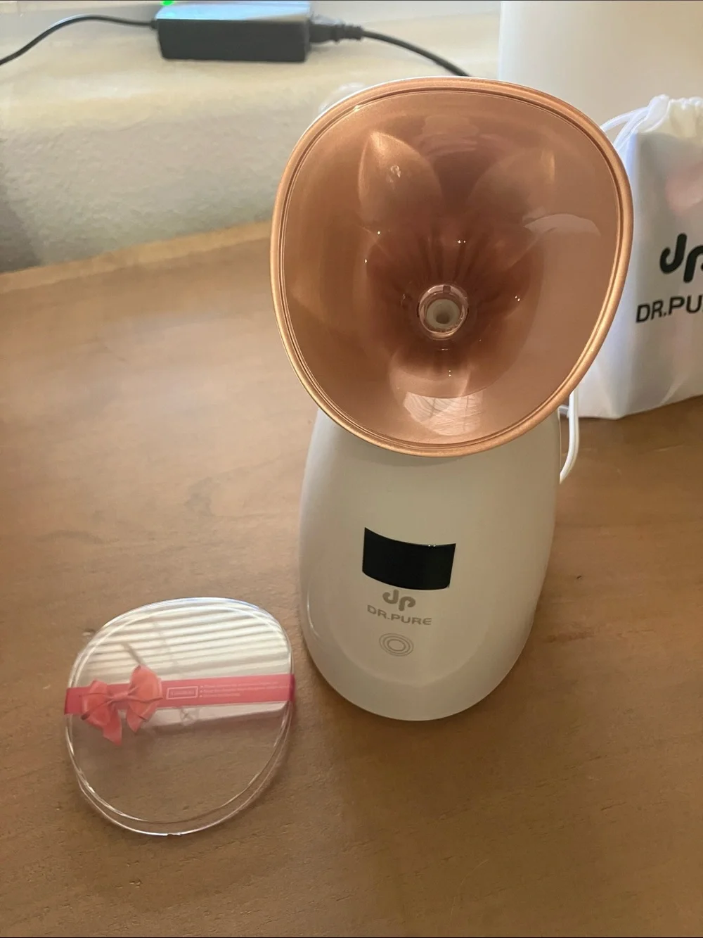 Dr. Pure Nano Ionic Face Steamer - Rose Gold